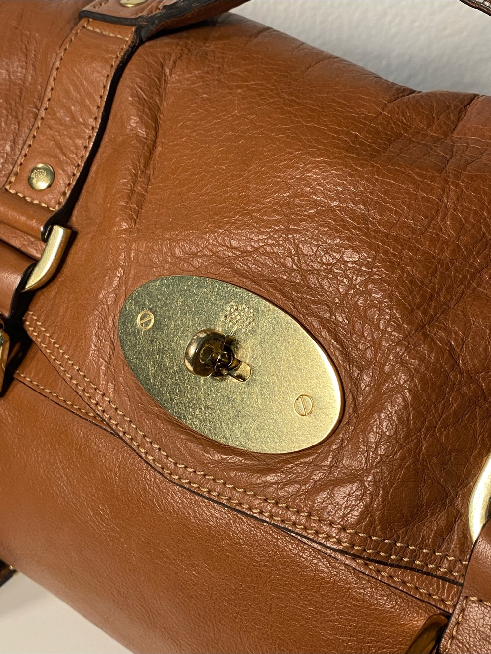 MULBERRY Alexa Leather Satchel In Oak - Picture 16 of 17